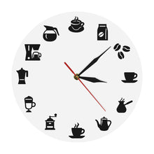 Load image into Gallery viewer, Coffee Bar Wall Clock