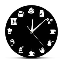 Load image into Gallery viewer, Coffee Bar Wall Clock