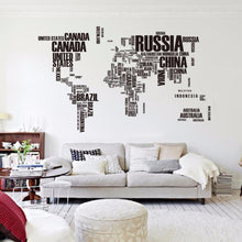 Load image into Gallery viewer, World Map Wall Stickers