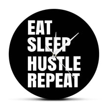 Load image into Gallery viewer, Eat Sleep Hustle Repeat Wall Clock